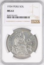 Peru. Sol 1934 - MS61
