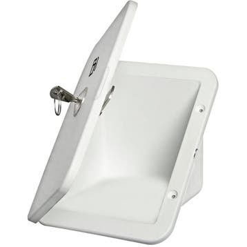 Luik voor Dekvuldop 190x148mm met Slot Wit, Watersport en Boten, Bootonderdelen, Ophalen of Verzenden, Nieuw