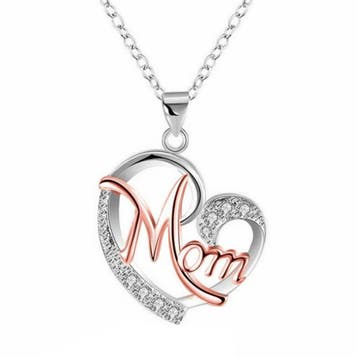 Fako Bijoux - Ketting Mom Hart - Mama Ketting - Hartje -, Verzenden, Nieuw