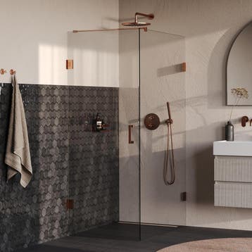 Brauer Void - Douchecabine met Draaideur - Helder Glas -, Ophalen of Verzenden, Nieuw, Rvs