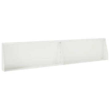 vidaXL Keerwand 2 st 100 x 12 x 40 cm Staal Wit, Verzenden, Nieuw