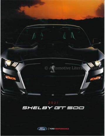 2021 FORD MUSTANG SHELBY GT500 BROCHURE ENGELS (USA), Nieuw, Author