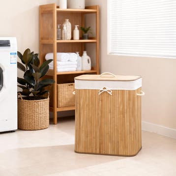Wasmand incl. waszak - 100 L, beige, Verzenden, Nieuw