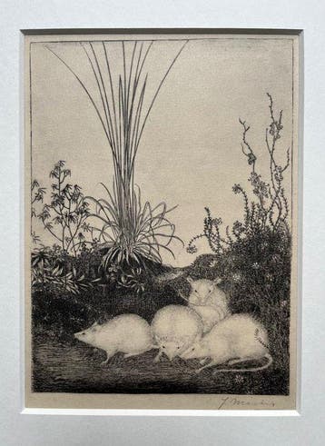 Jan Mankes (1889-1920) - 4 Muizen 1923