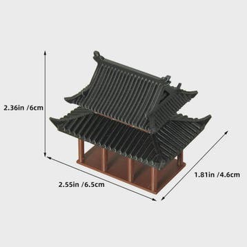 Miniatuur Chinese Paviljoen Ornament - Decoratie voor Poppen, Verzenden