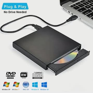 Externe USB CD/DVD RW Brander - Draagbare Optische Drive voo, Verzenden, Nieuw