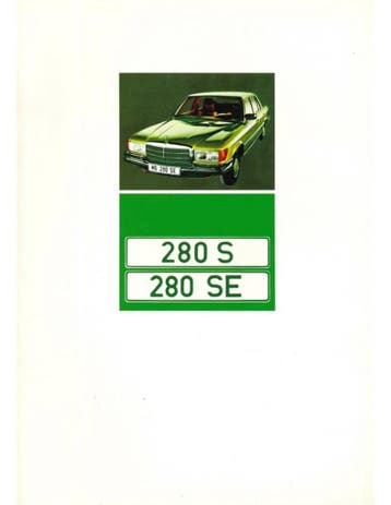 1974 MERCEDES BENZ S KLASSE BROCHURE NEDERLANDS, Nieuw, Author