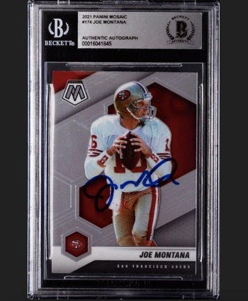 2021 Panini Joe Montana - Autograph - Beckett - 1 Graded, Nieuw