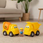 2dekans | Lets Play Speelset Bouwtrucks - 2 Stuks -, Ophalen of Verzenden, Zo goed als nieuw