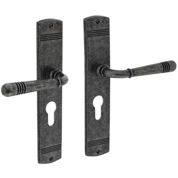 Intersteel deurklink Helena op schild PC72 oud grijs, Verzenden, Nieuw