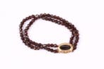 Armband - 14 karaat Geel goud - Garnet Victoriaanse, Sieraden, Tassen en Uiterlijk, Armbanden, Nieuw