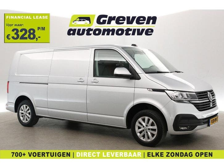 Volkswagen Transporter 2.0 TDI L2H1 140PK | Airco | Camera, Auto's, Bestelauto's, Handgeschakeld, Diesel, Zilver of Grijs, Volkswagen