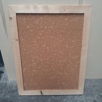 OUTLET - Prikbord Palma met steigerhouten lijst - 65 x 90 cm, Ophalen of Verzenden, Nieuw