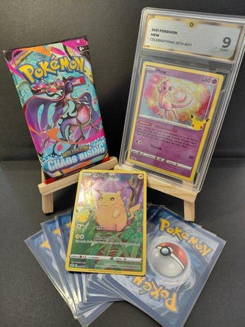 Pokémon - 13 Graded card - Mew, Pikachu #011 Promo card,, Nieuw