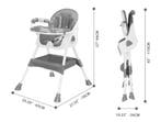 Opvouwbare Baby Eetstoel 6+ met Eetblad en Antislip Speelrek, Kinderen en Baby's, Kinderstoelen, Verzenden, Nieuw