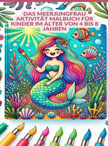 Das Meerjungfrau Aktivität Malbuch Für Kinder Im Alter Von 4, Ophalen of Verzenden, Nieuw, Linda Schulhoff