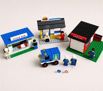 Lego - Legoland - 675, 6683, 361, 6653 - Snackbar, hamburger, Nieuw