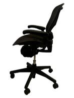Herman Miller Aeron Maat B - Refurbished - Als Nieuw, Verzenden, Zwart, Zo goed als nieuw, Bureaustoel