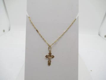 Halsketting - 14 karaat Geel goud, Sieraden, Tassen en Uiterlijk, Nieuw