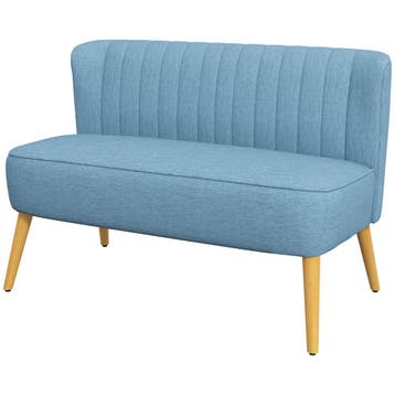 TRUUSK Loveseat 2-zitsbank met Linnenlook - Dubbele Bank met, Verzenden, Nieuw