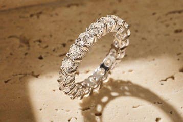 Eeuwigheidsring - 14 karaat Witgoud - 4.15ct. tw. Diamant