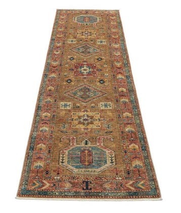 Kazak - Meisterstück - Nieuw - Loper - 249 cm - 77 cm, Nieuw