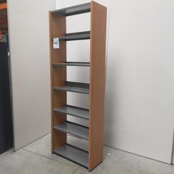 NETTE BOMEFA METALEN / HOUTEN BOEKENSTELLINGEN -  231x81x35, Huis en Inrichting, Ophalen of Verzenden, Nieuw
