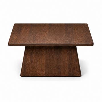 Salontafel Skagen 80x80x33cm Walnoot mango, Huis en Inrichting, Tafels | Salontafels, Ophalen of Verzenden, Nieuw