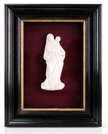 Barok Altaarstuk - Antiek glas - 1750-1800 -