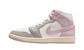 Jordan 1 Mid Enigma Stone Particle Rose (Womens), Nieuw