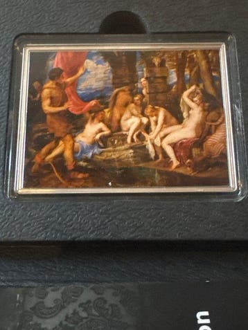 Samoa. 1/2 Dollar 2019 Titian - Diana and Actaeon mit CoA