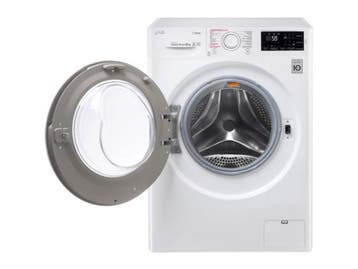 LG FH4J6TS8 - Wasmachine - 8 kg - 1400 tpm - Direct Drive &, Verzenden, Zo goed als nieuw