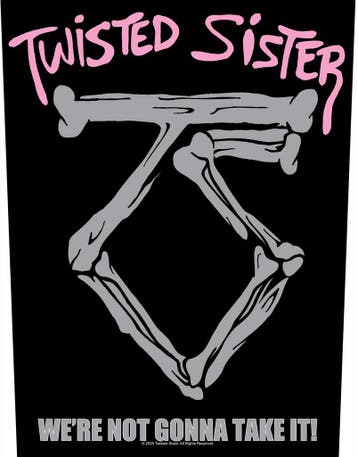 Twisted Sister Were Not Gonna Take It - Rugpatch off. merch, Ophalen of Verzenden, Nieuw, Kleding