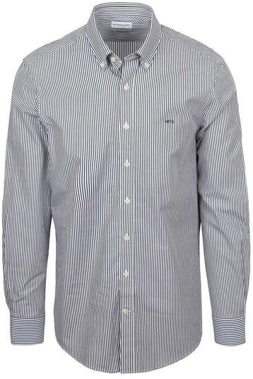 McGregor Overhemd Poplin Streep Navy maat 3XL Heren, Kleding | Heren, Verzenden, Nieuw, Blauw, McGregor