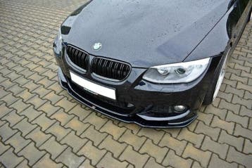Voorspoiler BMW 3 E92 M-PACK FACELIFT V.2 Glanzend Zwart, Ophalen of Verzenden, Nieuw