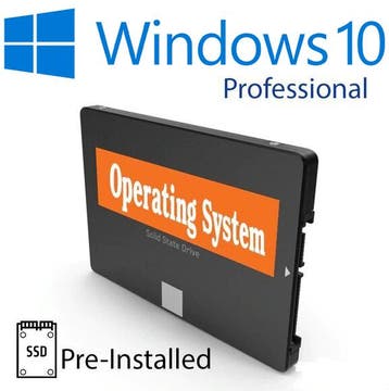 A-merk 1000GB (1TB) SSD + installatie Windows 10 Pro, Nieuw