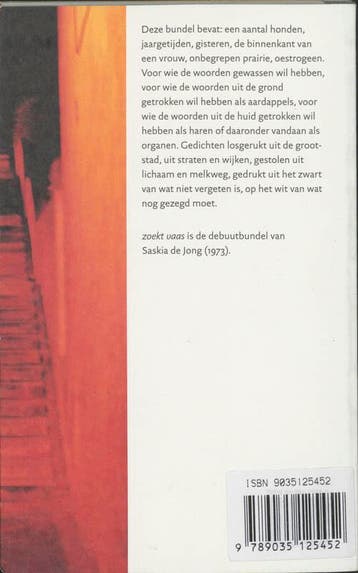 Zoekt vaas 9789035125452 Sjaak de Jong, Verzenden, Zo goed als nieuw, Sjaak de Jong