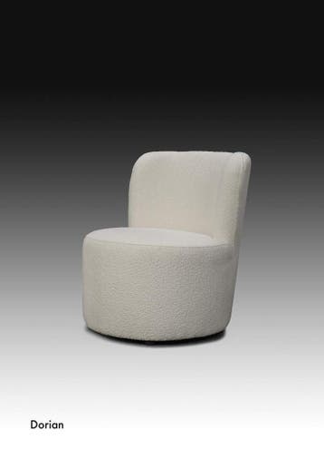 Draaifauteuil Dorian - eetkamerstoelen, Nieuw, Stof