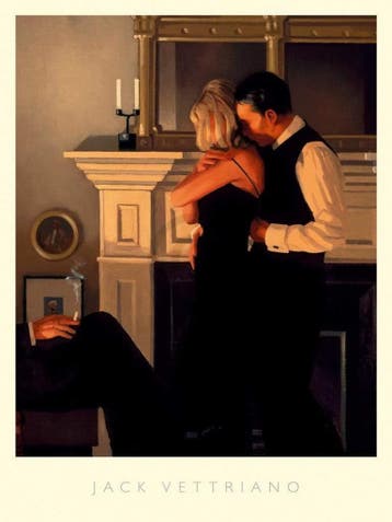 Kunstdruk Jack Vettriano - Beautiful Losers II 60x80cm, Verzenden, Nieuw