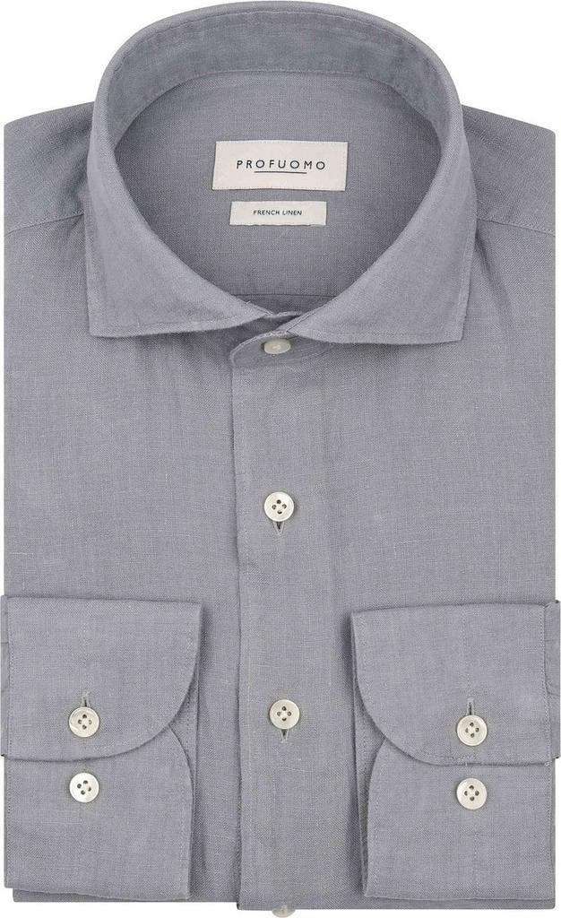Profuomo Overhemd Linnen Blauw maat 40 Heren, Kleding | Heren, Overhemden, Blauw, Nieuw, Verzenden