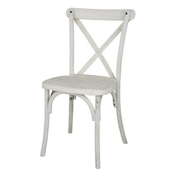 Bolero Manhattan Kruisrugleuning Resin Stoelen Limewash, Verzenden, Nieuw in verpakking