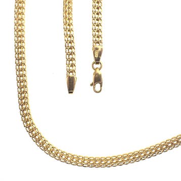 Gouden Prince of Wales collier (Ketting), Ophalen of Verzenden, Gebruikt, Overige kleuren, Goud
