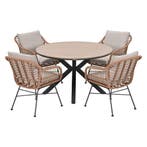 Garden Impressions Lucas tuinset bruin 5-delig - Tulli, Verzenden, Nieuw