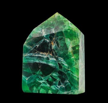 Prachtige grote groene fluoriet-obelisk - India - 30 cm