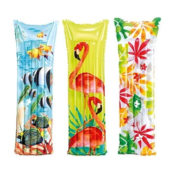 Intex Fashion opblaasbaar luchtbed print, Tuin en Terras, Verzenden, Nieuw