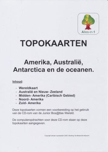 Alles-in-1 Topo kaarten Project Amerika, Australië, Antarcti, Verzenden, Nieuw
