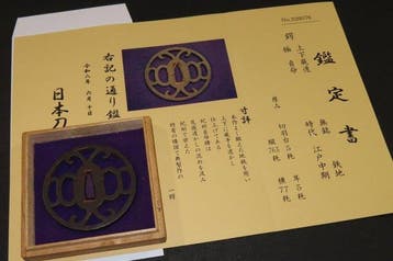 gesmeed ijzer - C5-897 Jyoge Warabi Sukashi Tsuba, Antiek en Kunst