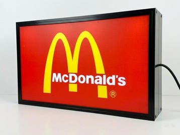 McDonalds - Reclamebord met achtergrondverlichting - Metaal