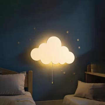 Wolk Nachtlamp voor Kinderkamer – Wandlamp op Batterijen, Verzenden, Nieuw