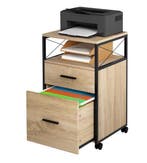 Houten Verrijdbare Archiefkast met 2 Lades – 40x69x40 cm, Verzenden, Nieuw in verpakking